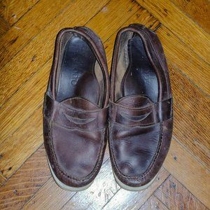 Quoddy brown sport penny loafer